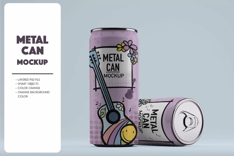 Metal Can Mockup