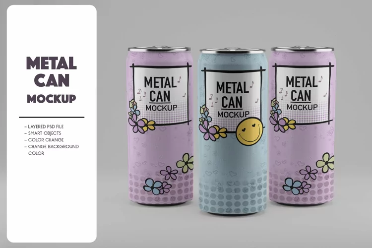 Metal Can Mockup