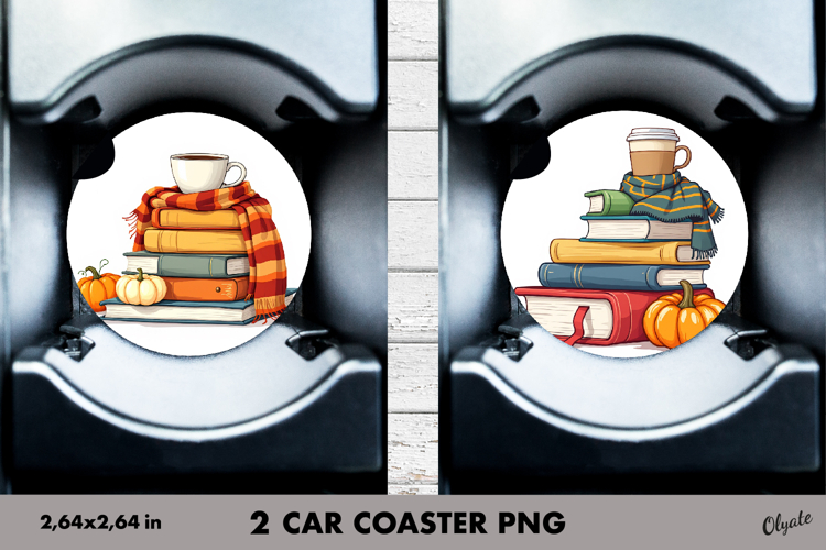 Autumn, Fall Car Coaster Sublimation PNG