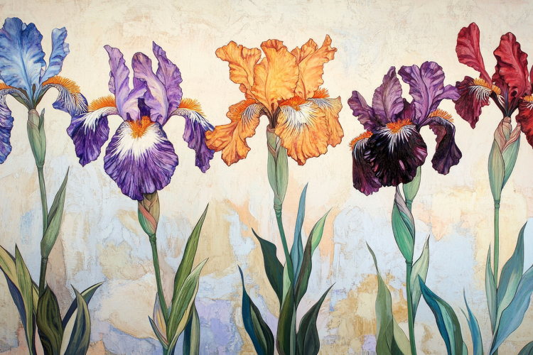 Colorful Flowers Background Wallpaper