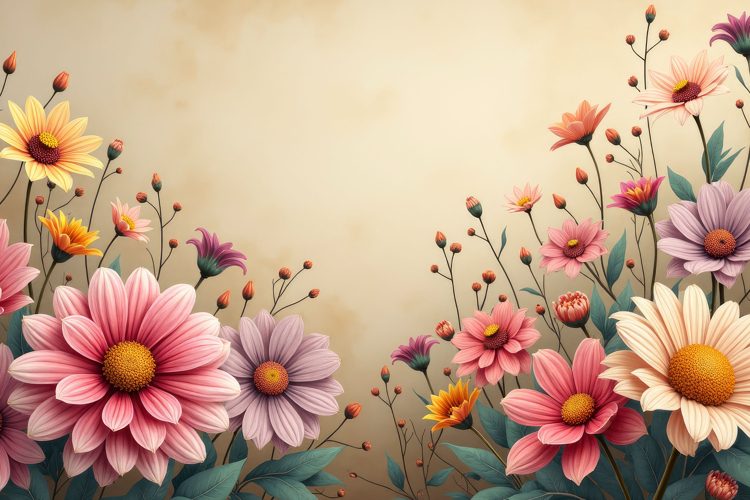 Abstract Floral Background