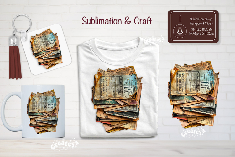 Vintage Ephemera Junk Journal Papers Antique scrapbooking