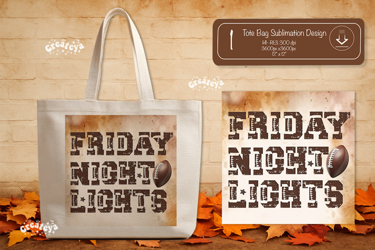 Football Quote Tote Bag Sublimation Vintage Game day png