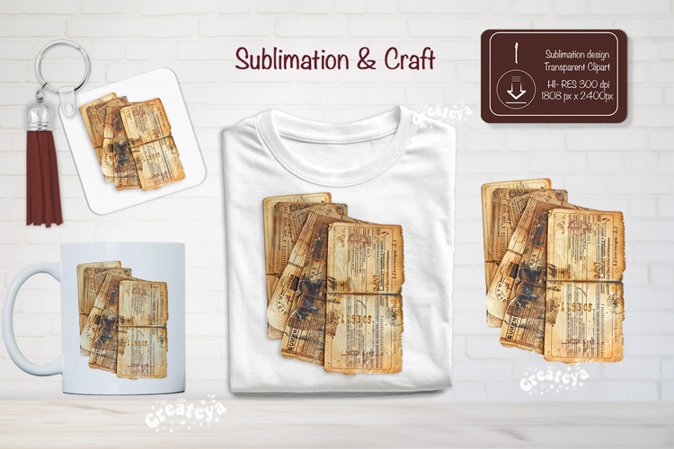 Vintage Ephemera Junk Journal Papers Antique scrapbooking