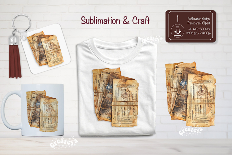 Vintage Ephemera Junk Journal Papers Antique scrapbooking