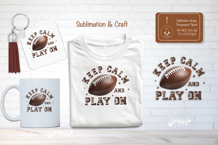 Football Sublimation Clipart Retro Football quote png