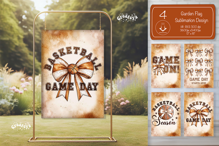Basketball Garden Flag PNG Basketball Game Quote Yard Sign