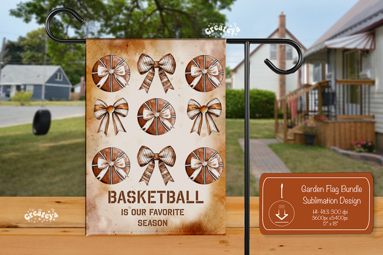Basketball Garden Flag PNG Basketball Game day Yard Sign png