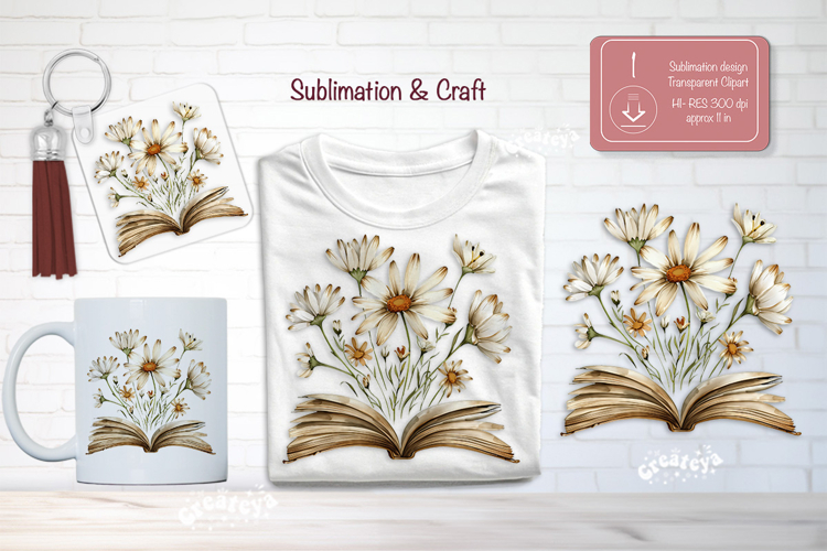 Watercolor Book Clipart Image 4