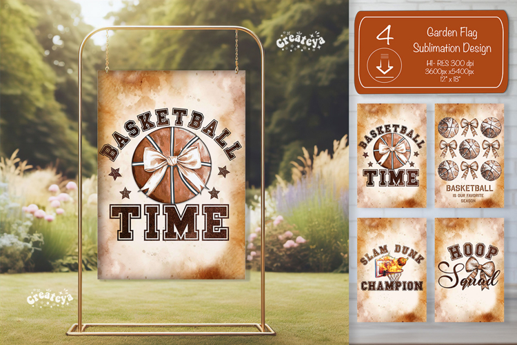 Basketball Garden Flag PNG Basketball Game Quote Yard Sign