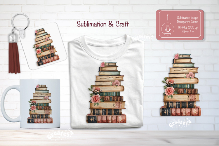 Watercolor Book Clipart Image 21