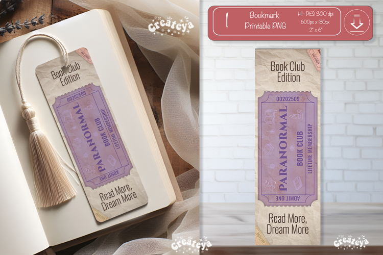 Book Club Ticket Bookmark png Reading Genre Ticket png