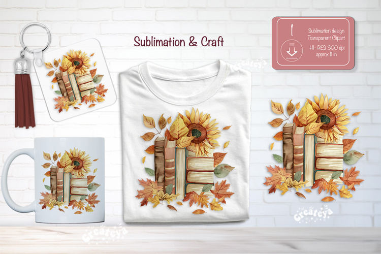 Watercolor Book Clipart Image 9