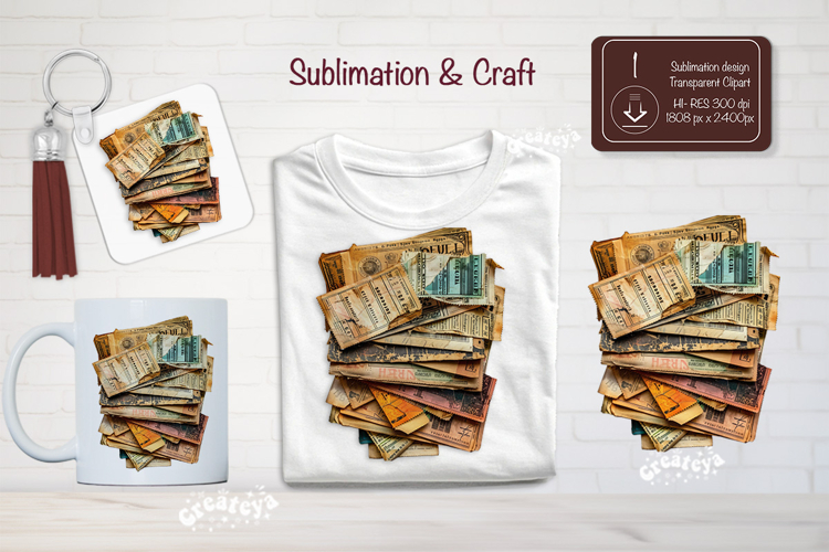 Vintage Ephemera Junk Journal Papers Antique scrapbooking