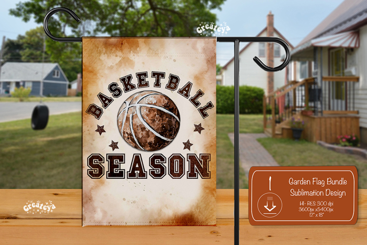 Basketball Garden Flag PNG Basketball Season Quote Yard Sign