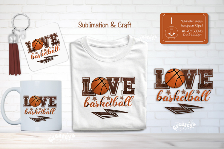 Basketball Sublimation Clipart Love Basketball Shirt png