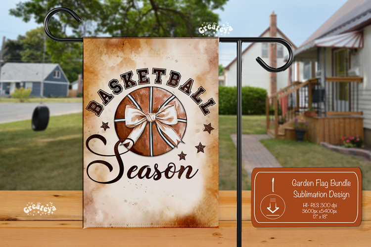 Basketball Garden Flag PNG Basketball Season Quote Yard Sign