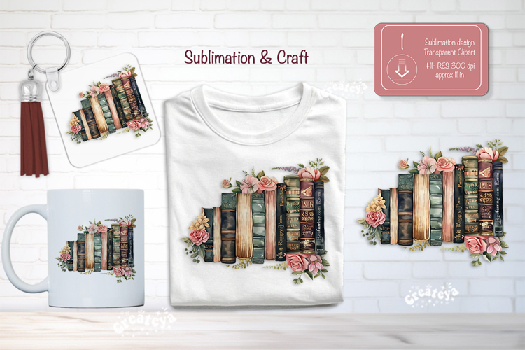 Watercolor Book Clipart Image 24