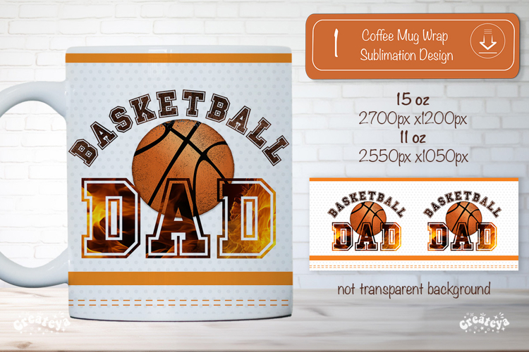 Basketball Dad Mug Wrap Sublimation Basketball quote png