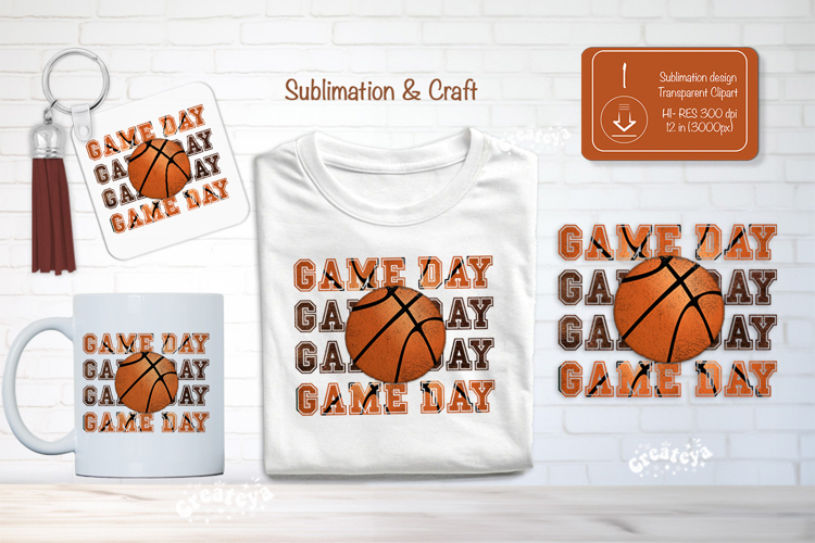 Basketball Sublimation Clipart Basketball Shirt Game Day