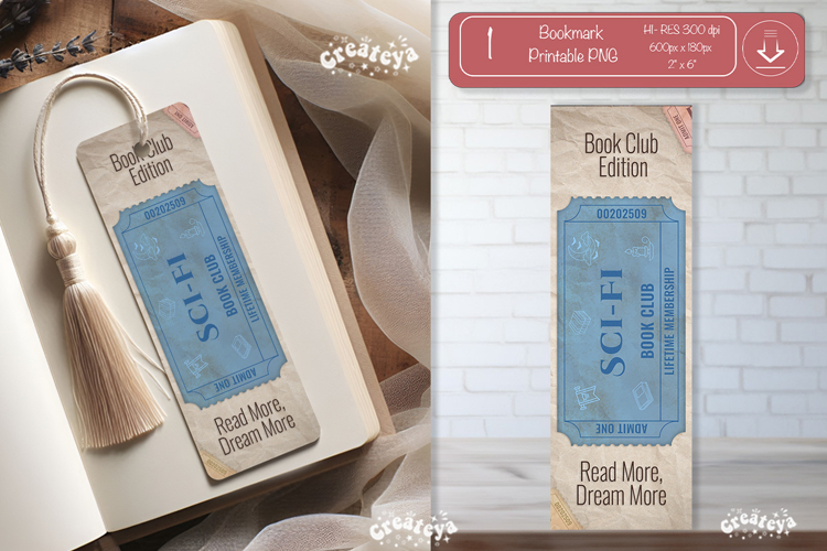 Book Club Ticket Bookmark png Sci-fi reading Genre Tickets