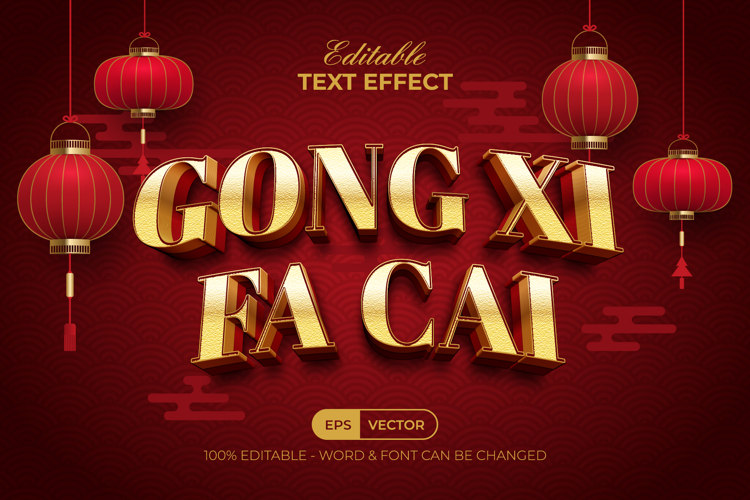 Chinese New Year Text Effect