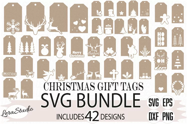 Christmas Gift Tags Svg