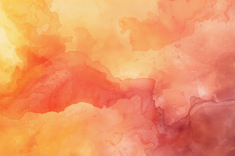 Orange Yellow Abstract Wash Background