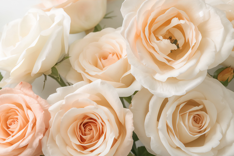 Peach Flowers Background Wallpaper example image 1