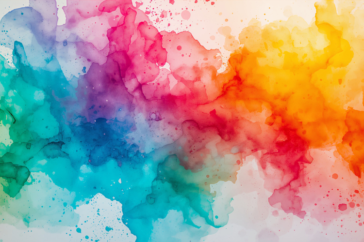 Colorful Watercolor Background Wallpaper example image 1