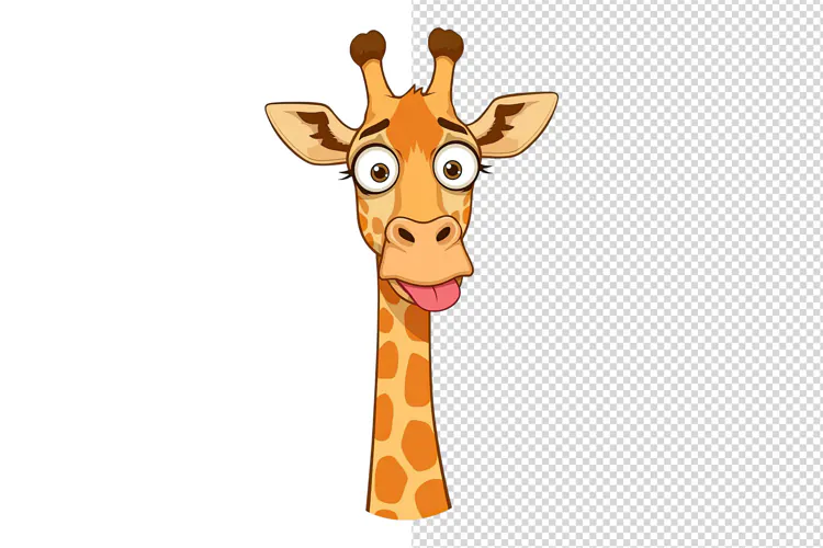 Funny Giraffe PNG Clipart