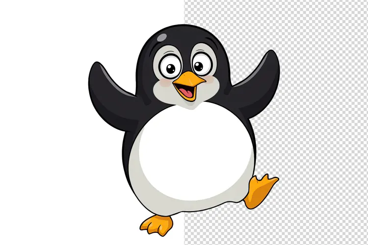 Funny Penguin PNG Clipart