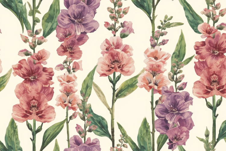 Watercolor Flowers Background
