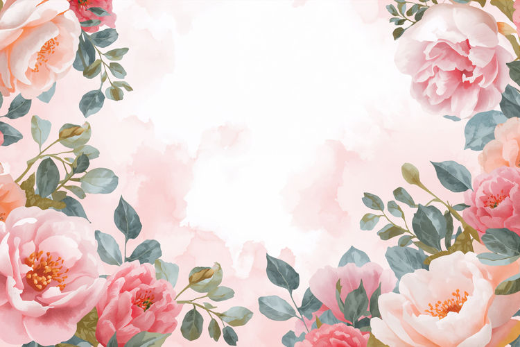 Watercolor Floral Background