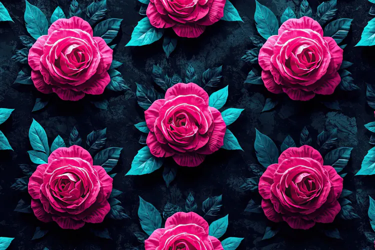 Pink Rose Flowers Background