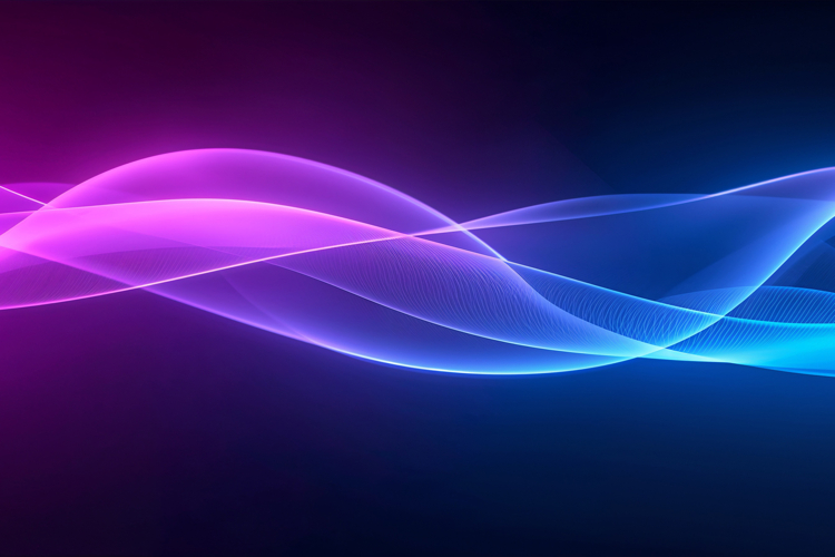Neon Waves Background