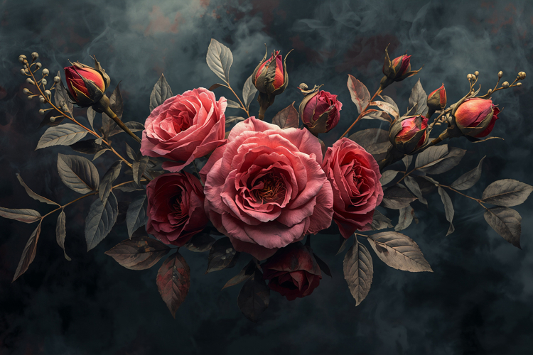 Pink Rose Background Wallpaper example image 1