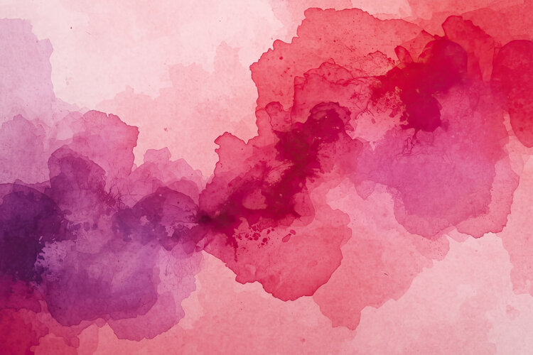 Pink Red Purple Watercolor Background example image 1