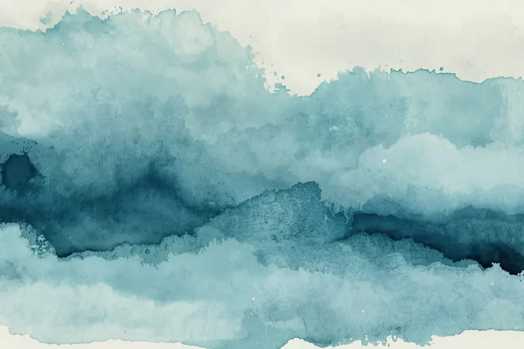 Teal Watercolor Background