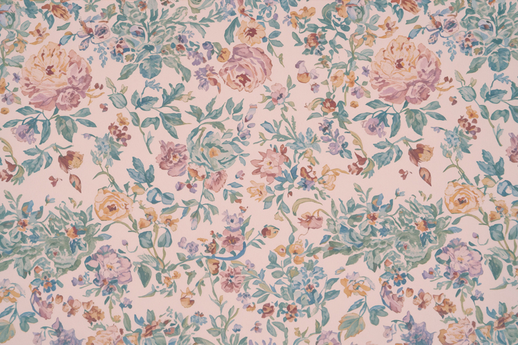 Handmade Watercolor Floral Background Wallpaper example image 1
