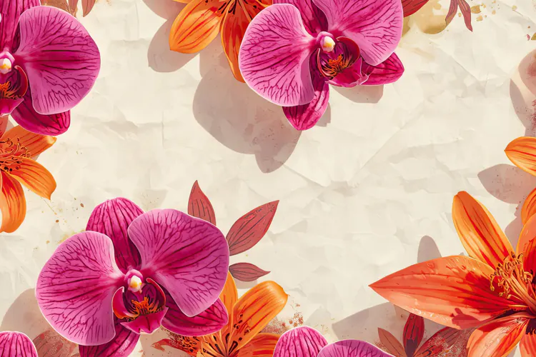 Lily Flowers Background