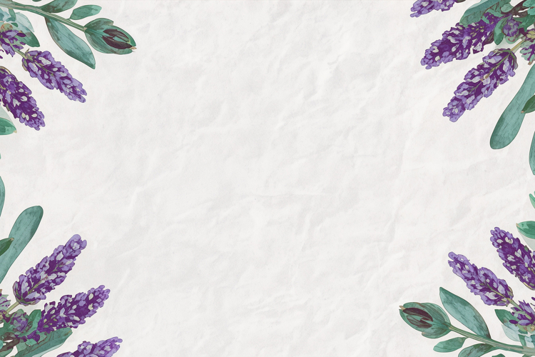 Lavender Watercolor Floral Background