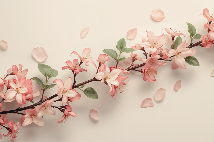 Soft Pink Floral Background Wallpaper