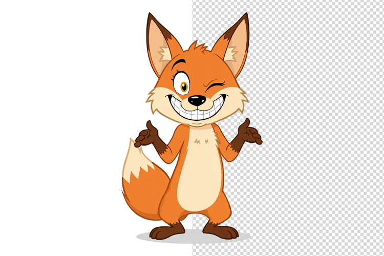 Funny Fox PNG Clipart