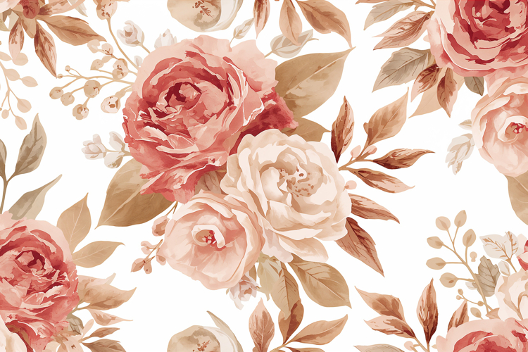Watercolor Soft Floral Background