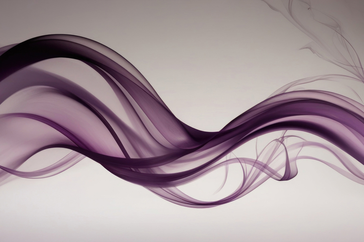 Elegant Deep Purple Smoke Waves Background Wallpaper