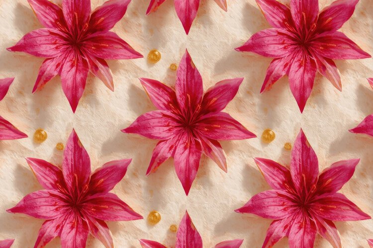 Fuchsia Lily Flower Background example image 1