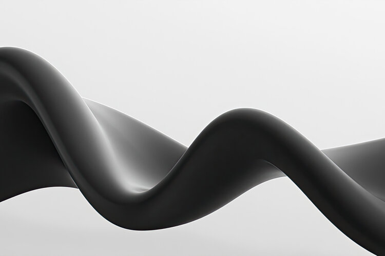 3D Black Abstract Background example image 1