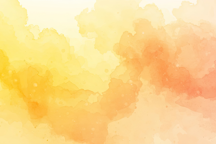 Yellow Orange Watercolor Background