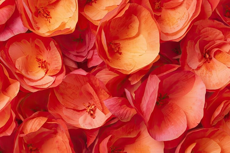 Vibrant Orange Flower Background example image 1